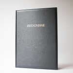 ADINA Zeugnissm silverstone gepolsterter Deckel Kunststoff lederartig