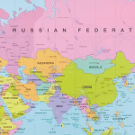 Schreibunterlage 500x380mm Weltkarte PP