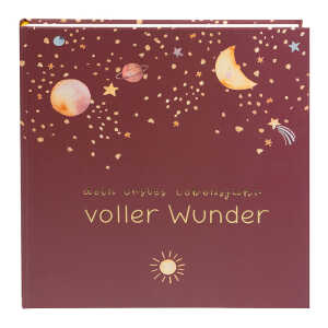 Goldbuch Babyalbum voller Wunder - Weltraum Terracotta