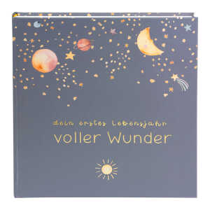 Goldbuch Babyalbum voller Wunder - Weltraum blau