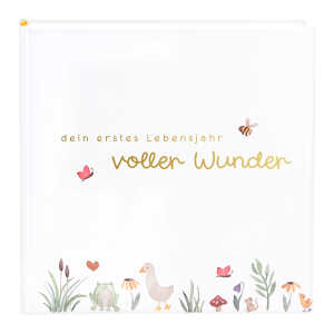 Goldbuch Babyalbum voller Wunder - Wiese weiß