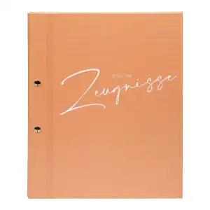 Goldbuch Zeugnismappe Schwungvoll pfirsich