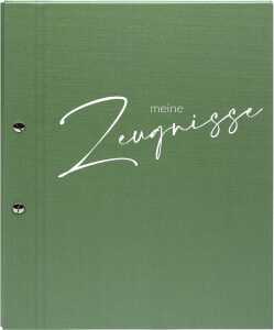 Goldbuch Zeugnismappe Schwungvoll salbei