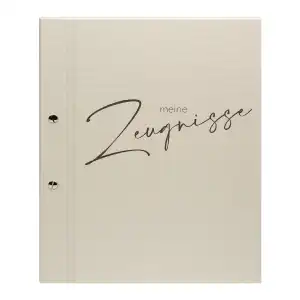 Goldbuch Zeugnismappe Schwungvoll creme