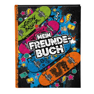 Goldbuch Freundebuch Skateboards