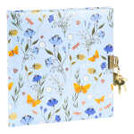 Goldbuch Tagebuch Secret Garden Blue