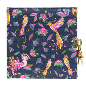 Goldbuch Tagebuch Tropical Birds Blue