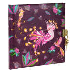 Goldbuch Tagebuch Tropical Birds plum