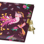 Goldbuch Tagebuch Tropical Birds plum