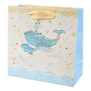 Goldbuch Geschenktasche Blue Whale