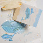 Goldbuch Geschenktasche Blue Whale