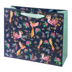 Goldbuch Geschenktasche Tropical Birds blue