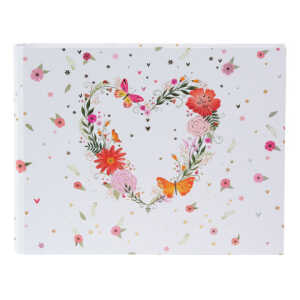 Goldbuch Fotoalbum/Gästebuch mit verdeckter Spirale Floral Embrace