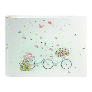 Goldbuch Fotoalbum/Gästebuch mit verdeckter Spirale Floral Tandem