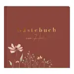 Goldbuch Gästebuch Blütenliebe bordeaux