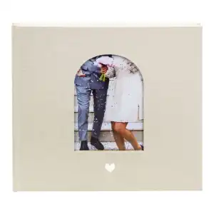 Goldbuch Gästebuch Herzensmoment Beige