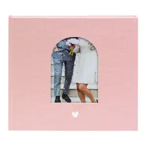 Goldbuch Gästebuch Herzensmoment rosa