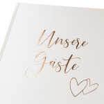 Goldbuch Gästebuch Herzklopfen