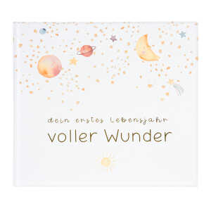 Goldbuch Babytagebuch voller Wunder - Weltraum weiß