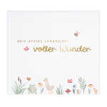 Goldbuch Babytagebuch voller Wunder - Wiese weiß