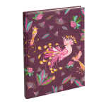 Goldbuch Notizbuch Tropical Birds plum