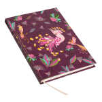 Goldbuch Notizbuch Tropical Birds plum