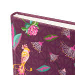 Goldbuch Notizbuch Tropical Birds plum
