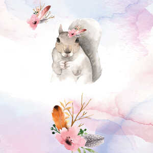 Goldbuch Geschwistertüte 35cm Eichhörnchen