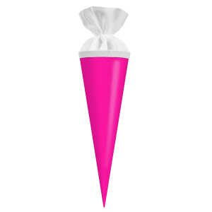 Goldbuch Geschwistertüte 35cm mit farbigem Filzverschluss Neonpink