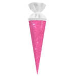 Goldbuch 35cm Geschwistertüte Glitter Neonpink