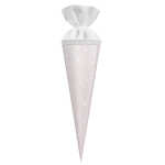 Goldbuch 35cm Geschwistertüte Glitter White