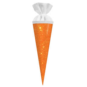 Goldbuch 35cm Geschwistertüte Glitter Neonorange
