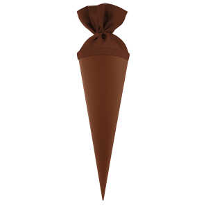 Goldbuch 35cm Geschwistertüte mit farbigem Filzverschluss schokobraun