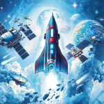 Goldbuch Schultüte 50cm rund Weltraum