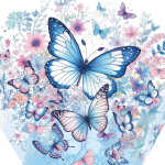 Goldbuch Schultüte 70cm Schmetterlingsgarten