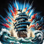 Goldbuch Schultüte 70cm Piratensturm