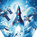 Goldbuch Schultüte 70cm Weltraum