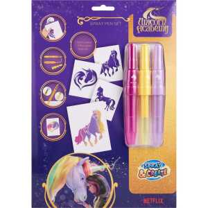 Unicorn Academy - Sprühstifte-Set (3er) im A4-Umschlag