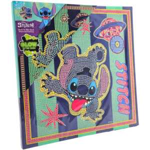 Stitch - Diamantenbild "Glow in the Dark" mit Rahmen XL