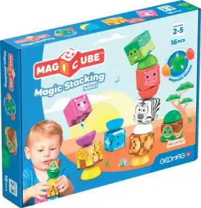 Geomag Magicube Blocks Stacking Safari 16