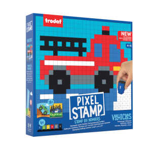 Kinderstempel Pixel Stamp Fahrzeuge