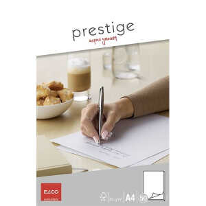 Briefblock Prestige A4 50Bl blanco weiß