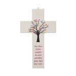 Kinderkreuz mit Spruch natur