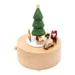 Deko Spieluhr Santa Claus natur