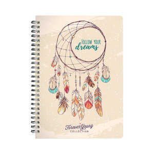 Spiralnotizbuch Forever Young kariert A5