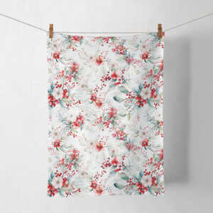 Weihn.Geschirrtuch 50x70cm Winterbeeren
