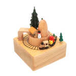 Deko Spieluhr Jingle Bells natur