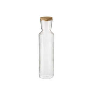 Glaskaraffe LINES 1,5l mit Korkdeckel