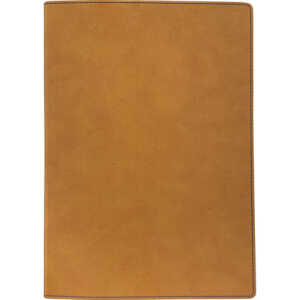 Notizbuch kariert 17x24cm cognac