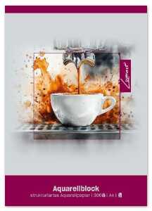 Aquarellblock A4 20 BL strukturiert weiß
